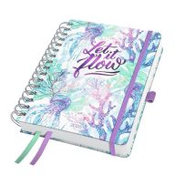   Naptár, spirál, A5, heti, 2026, kemény borító, SIGEL "Jolie", Let it flow