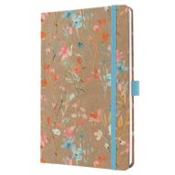   Naptár, A5, heti, 2026, kemény borító, SIGEL "Jolie", Green Floral Serenity