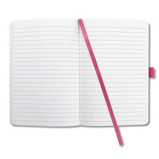 Jegyzetfüzet, exkluzív, 135x203 mm, vonalas, 87 lap, keményfedeles, SIGEL "Jolie", fukszia