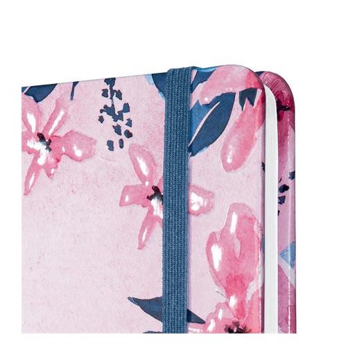 Jegyzetfüzet, exkluzív, 135x203 mm, vonalas, 87 lap, keményfedeles, SIGEL "Jolie", Loose Florals Olive