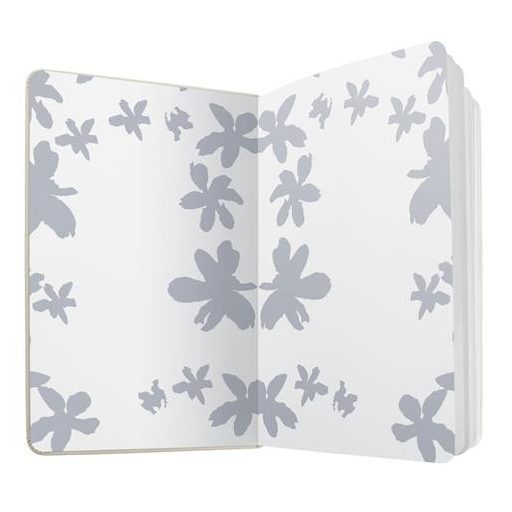 Jegyzetfüzet, exkluzív, 135x203 mm, vonalas, 87 lap, keményfedeles, SIGEL "Jolie", Loose Florals Olive