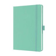   Jegyzetfüzet, exkluzív, A5, vonalas, 96 lap, keményfedeles, SIGEL "Jolie", mentazöld
