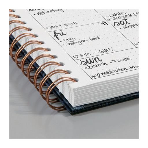 Spirálfüzet, 162x215 mm, pontrácsos, 60 lap, keményfedeles, SIGEL "Jolie", Violet Marble