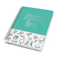   Spirálfüzet, 162x215 mm, pontrácsos, 60 lap, keményfedeles, SIGEL "Jolie", Sketch Book