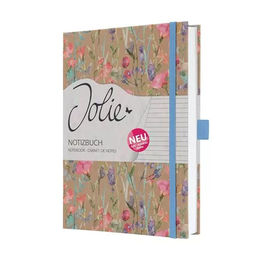 Jegyzetfüzet, exkluzív, A5, vonalas, 96 lap, keményfedeles, SIGEL "Jolie", Pure Wildflowers