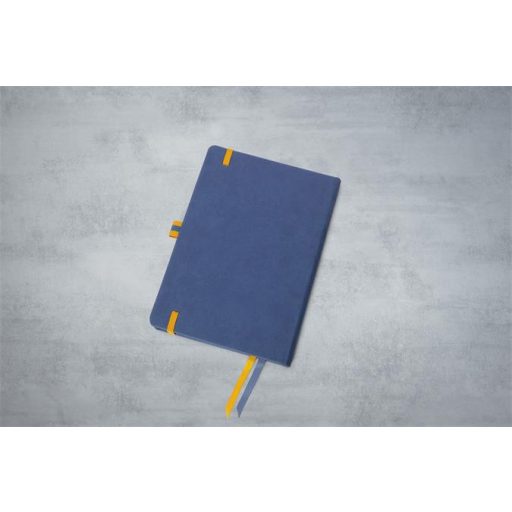 Jegyzetfüzet, exkluzív, A5, vonalas, 88 lap, keményfedeles, SIGEL "Linescape", kék-sárga