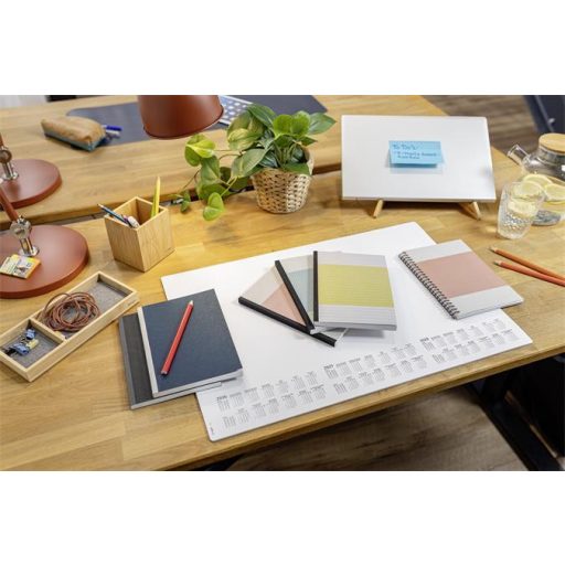 Spirálfüzet, A5, kockás, 80 lap, puhafedeles, SIGEL "Quicknote", kék-szürke