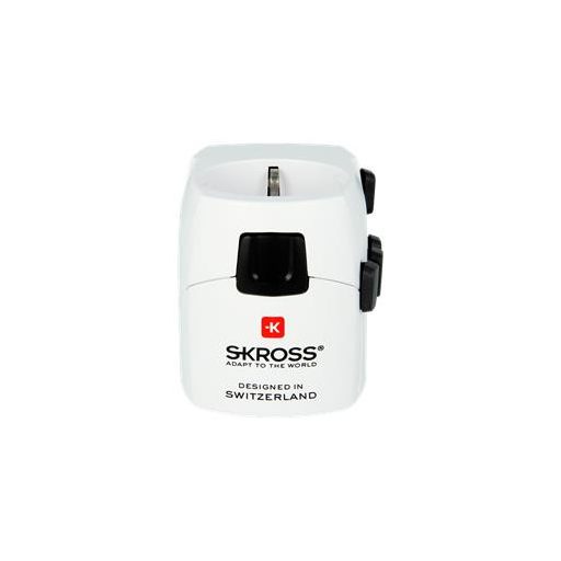 Adapter, világutazóknak, földelt, SKROSS