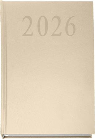 Naptár, tervező, A5, napi, 2026, bézs