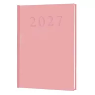 Naptár, tervező, A5, napi, 2027, rózsaszín