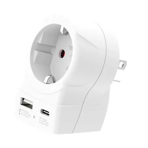 Adapter, Egyesült Államokba utazóknak, USB-C + USB-A, SKROSS