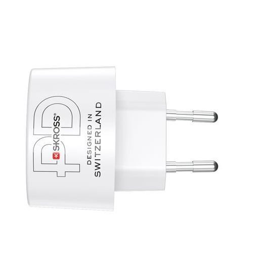 Hálózati töltő, 1xUSB-A, 1xUSB-C, PD, 45W, GaN, USB-C kábel, SKROSS