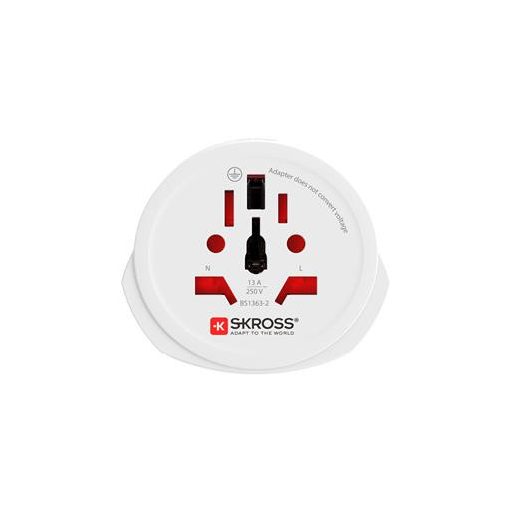 Adapter, Európába utazóknak, földelt, SKROSS
