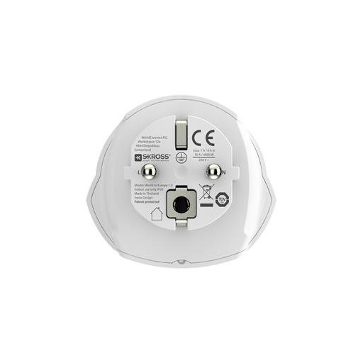 Adapter, Európába utazóknak, földelt, SKROSS