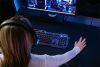 Billentyűzet, vezetékes, gaming, fém, USB, HUN, SPEEDLINK "LUNERA RGB Rainbow", fekete