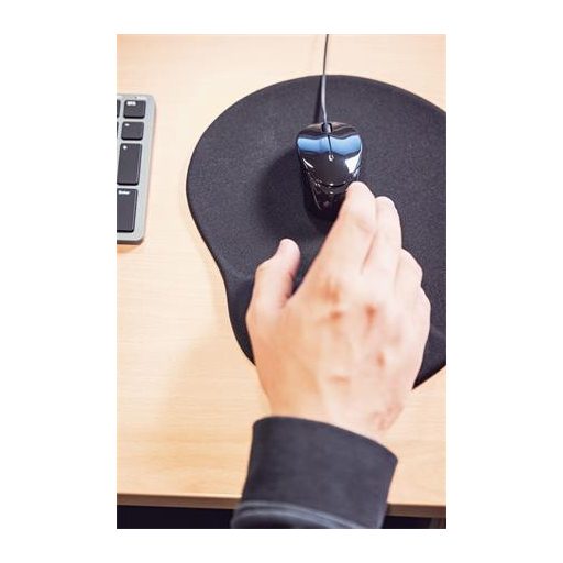 Egéralátét csuklótámasszal, géltöltésű, SPEEDLINK "Vellu", fekete