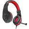 Fejhallgató, mikrofonnal, vezetékes, gaming, 3,5 mm jack, SPEEDLINK "Legatos", fekete-piros