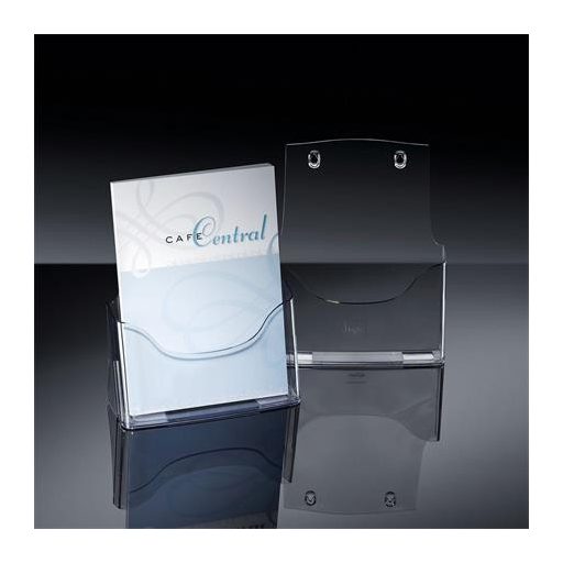 Prospektustartó, asztal és fali, A4, 1 rekeszes, SIGEL