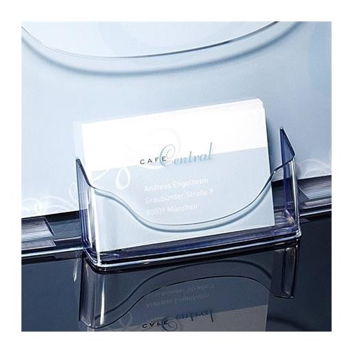 Prospektustartó, asztali, A4, névjegytartóval, 1 rekeszes, SIGEL