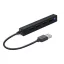 USB elosztó-HUB, 4 port, USB 2.0, SPEEDLINK "Snappy Slim" fekete