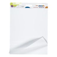   Öntapadó flipchartpapír, 76,2x63,5 cm, 2x30 lap, STICK N, fehér