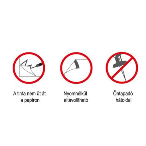 Öntapadó flipchartpapír, 76,2x63,5 cm, 2x30 lap, STICK N, fehér