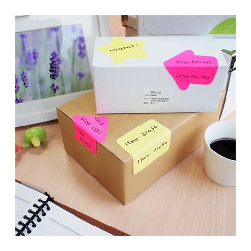 Öntapadó jegyzettömb, nyíl alakú, 70x70 mm, 50 lap, STICK N, magenta