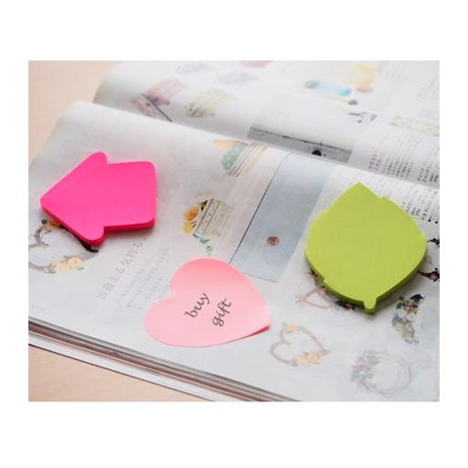 Öntapadó jegyzettömb, nyíl alakú, 70x70 mm, 50 lap, STICK N, magenta