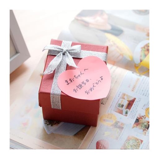 Öntapadó jegyzettömb, szív alakú, 70x70 mm, 50 lap, STICK N, rózsaszín