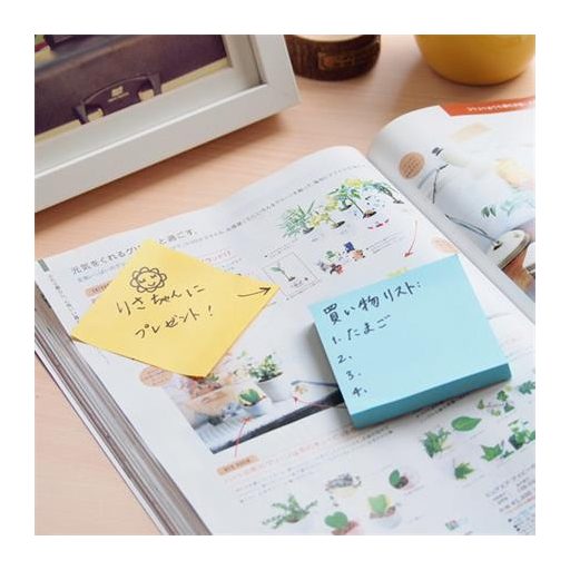 Öntapadó jegyzettömb, 76x76 mm, 100 lap, STICK N „360°, kék