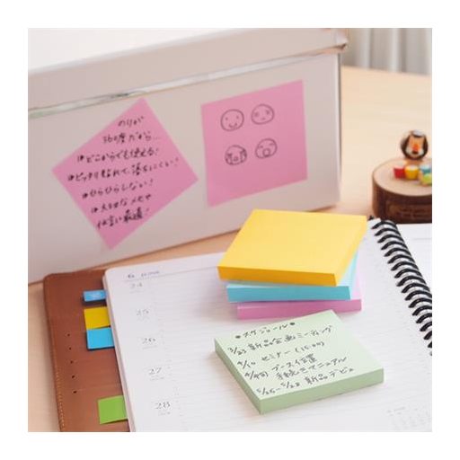 Öntapadó jegyzettömb, 76x76 mm, 100 lap, STICK N „360°, rózsaszín