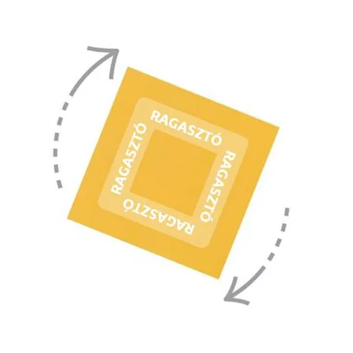 Öntapadó jegyzettömb, 76x127 mm, 100 lap, STICK N „360°”, kék