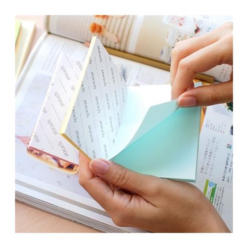 Öntapadó jegyzettömb, 76x76 mm, 100 lap, STICK N "Magic Pad" pasztell színek