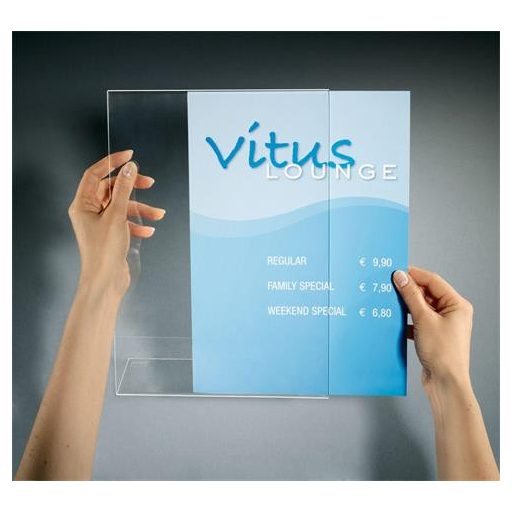 Laptartó, "L", döntött, A5, SIGEL