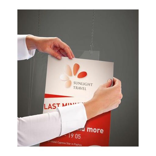 Laptartó, függeszthető, fekvő, A4, SIGEL