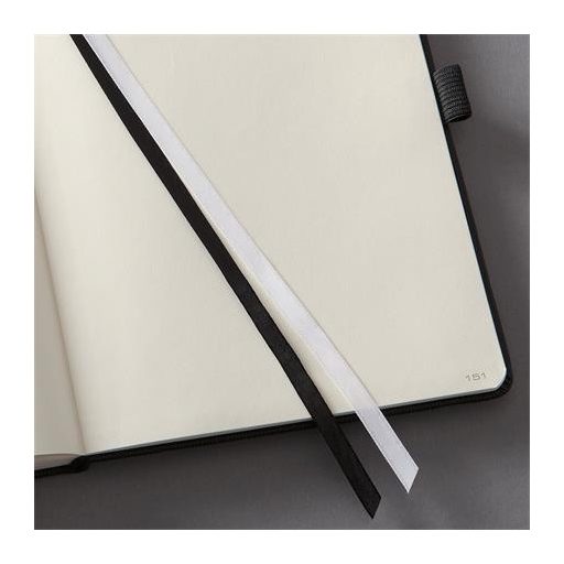 Jegyzetfüzet, exkluzív, A5, sima, 97 lap, keményfedeles, SIGEL "Conceptum", fekete