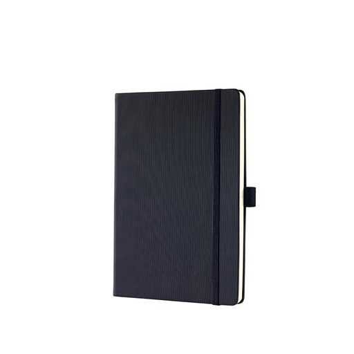 Jegyzetfüzet, exkluzív, A5, kockás, 97 lap, keményfedeles, SIGEL "Conceptum", fekete