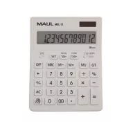   Számológép, asztali, 12 számjegy, MAUL "MXL 12", fehér