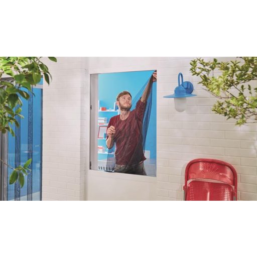 Szúnyogháló, ablakra, öntapadó, 1,3 x 1,5 m,  TESA "Comfort", fehér