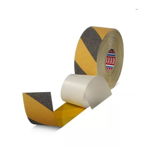 Csúszásgátló szalag, 50 mm x 15 m, TESA "Anti-Slip", fekete-sárga