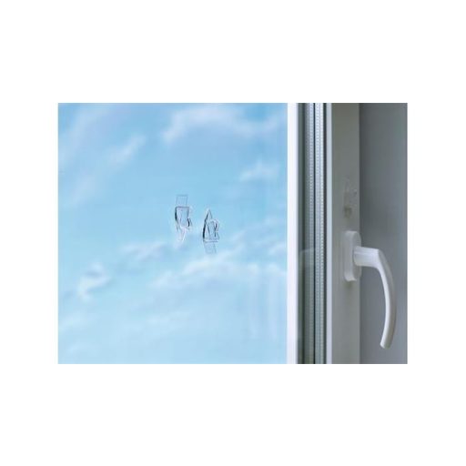 Műanyag akasztó, ragasztócsíkkal, kis méret, TESA "Powerstrips®", átlátszó