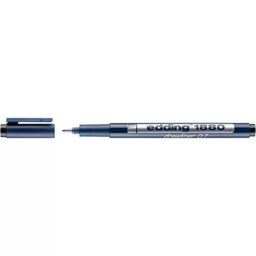 Tusfilc, 0,7 mm, EDDING "1880", fekete