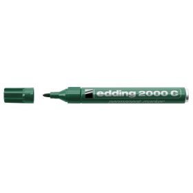   Alkoholos marker, 1,5-3 mm, kúpos, EDDING "2000", zöld