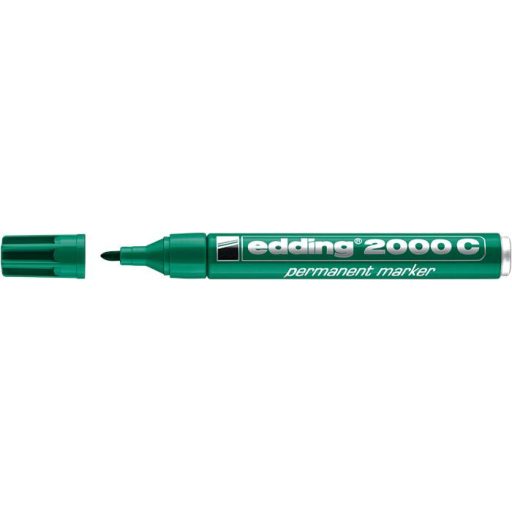 Alkoholos marker, 1,5-3 mm, kúpos, EDDING "2000", zöld