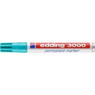   Alkoholos marker, 1,5-3 mm, kúpos, EDDING "3000", türkíz