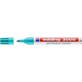   Alkoholos marker, 1,5-3 mm, kúpos, EDDING "3000", türkíz