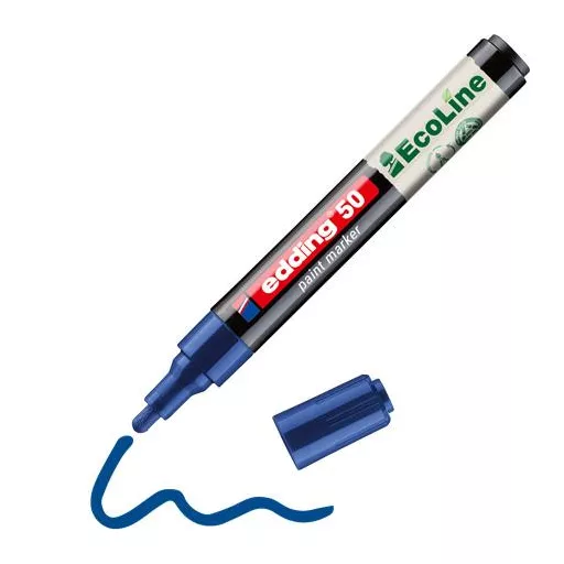 Lakkmarker, 2-3 mm, EDDING "50", kék