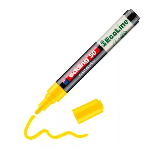 Lakkmarker, 2-3 mm, EDDING "50", sárga