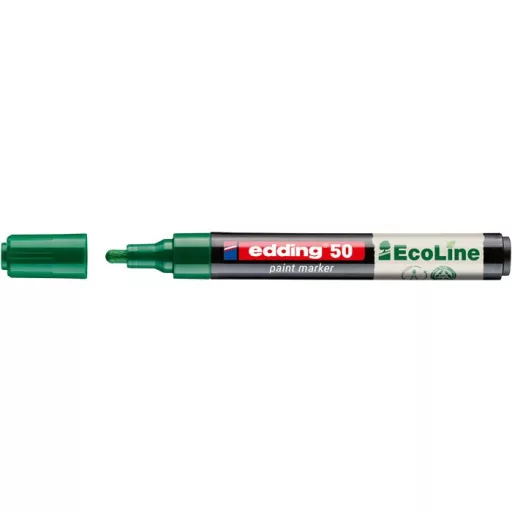 Lakkmarker, 2-3 mm, EDDING "50", zöld