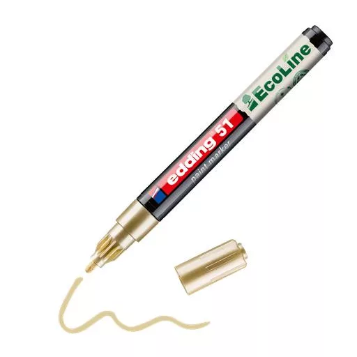 Lakkmarker, 1-2 mm, EDDING "51", arany